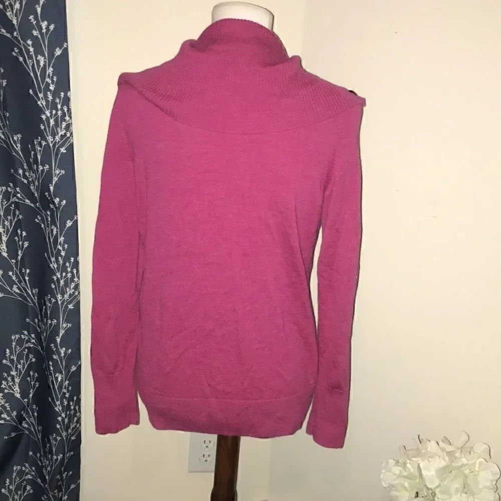 Talbots Merino Wool Button Front Cardigan Sweater - Picture 3 of 8